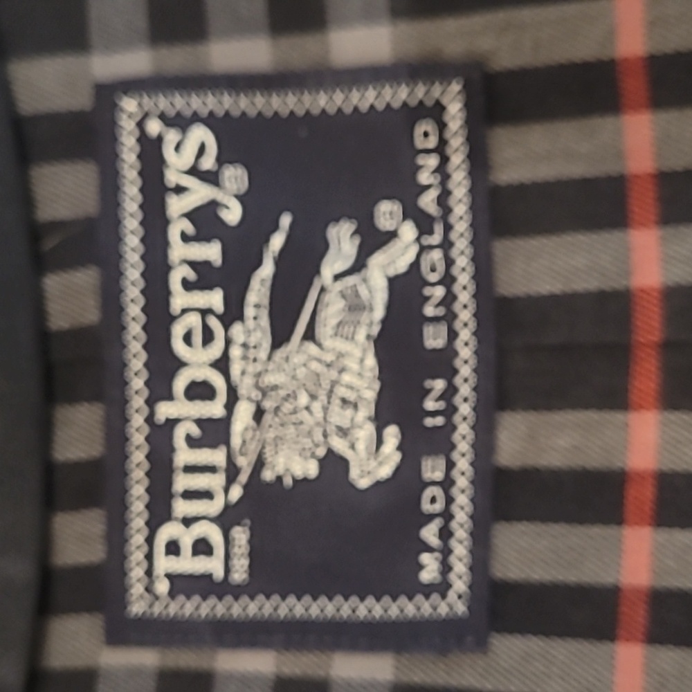 Vintage Burberrys Blue Trench Coat
